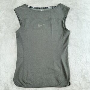 Nike‎ Aeroreact Top Womens XS Gray Sleeveless Running Activewear Athleisure